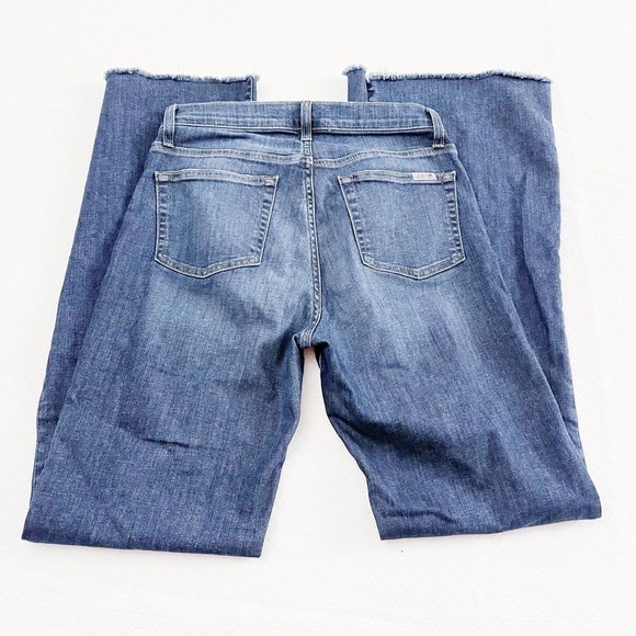 Joe’s Denim Jeans Frayed Hem Bootcut Dark Wash Denim Jeans size 28 - Picture 3 of 8